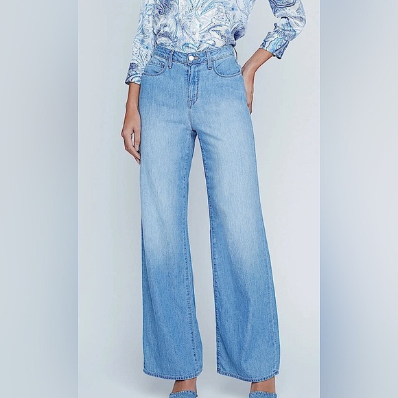 NWT L’AGENCE Alicent Wide-Leg Jeans in Havana. Size 30. - Picture 1 of 8